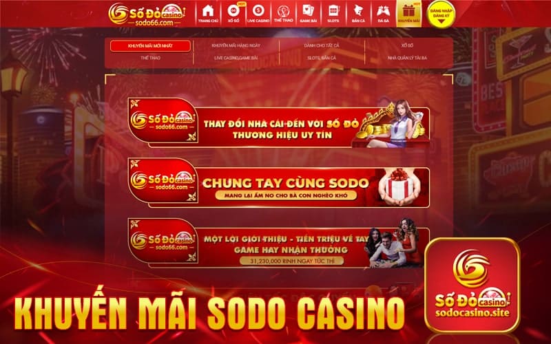 khuyến mãi sodo casino